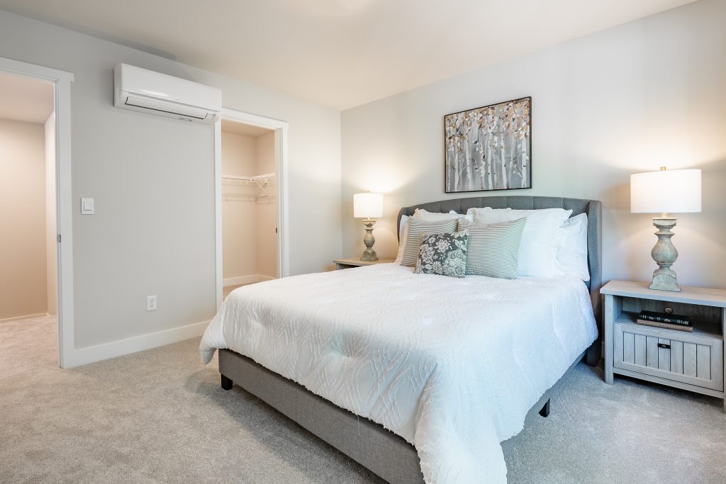 Guest bedrooms in the cypress have walk-in closets